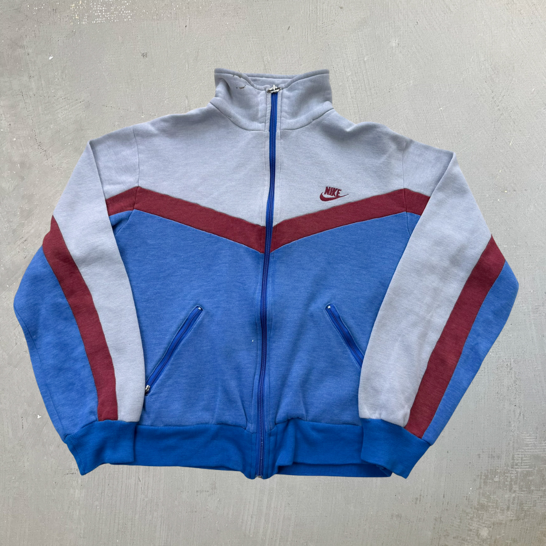 a*i様 NIKE 80s ジップアップジャケット F- Vintage 80s Nike Zip Up Sweatshirt Track Jacket - M – HG VINTAGE