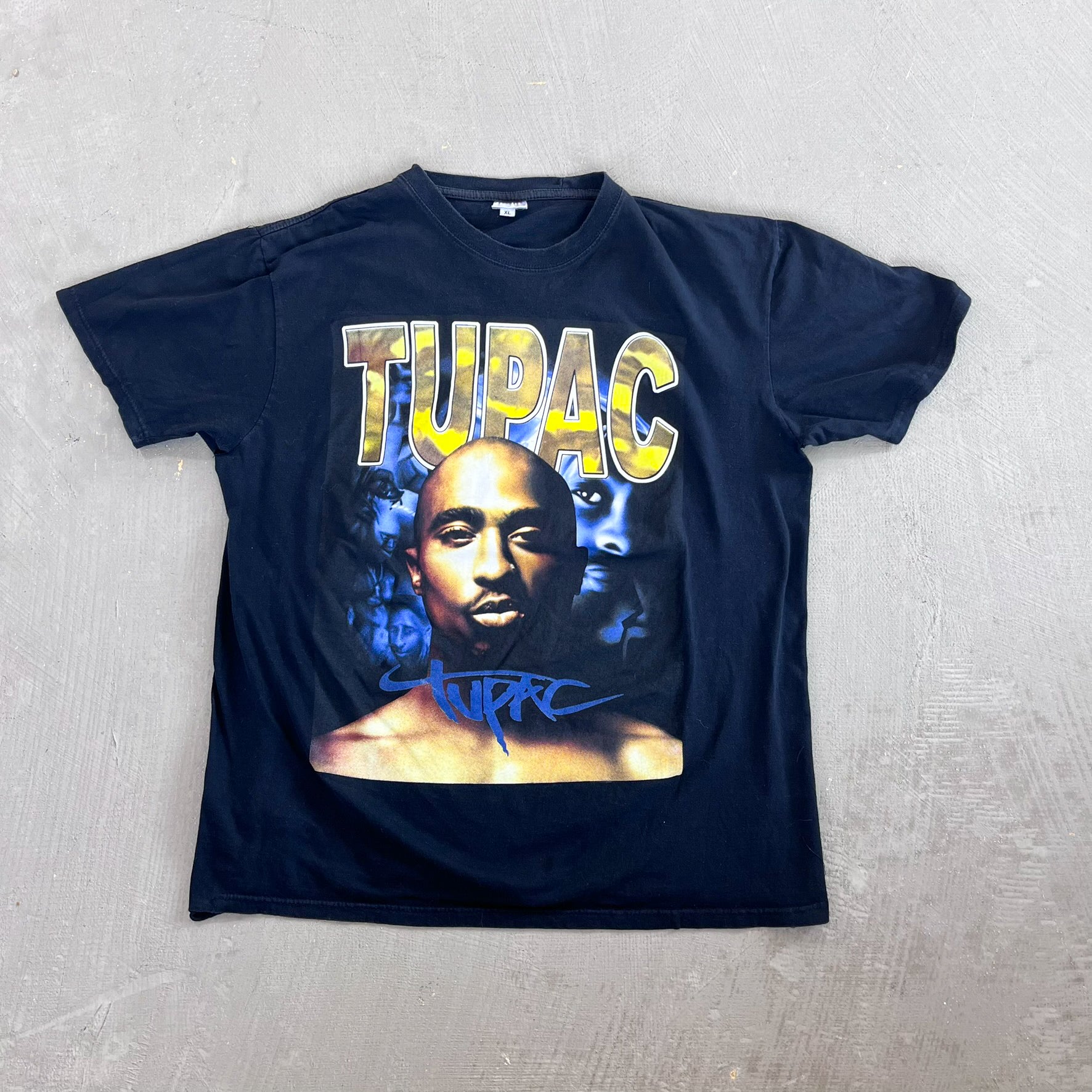 F- Vintage Tupac Text Picture Billboard Pro Tag Tee – HG VINTAGE