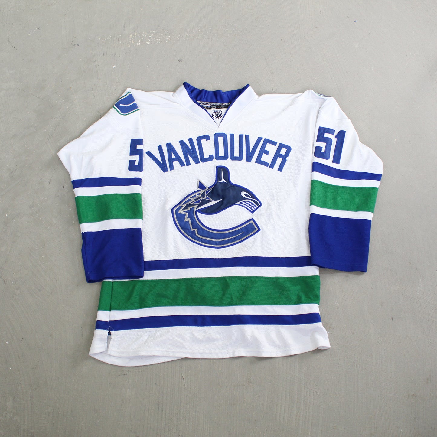 D- Vancouver Canucks Derek Dorsett 15 NHL Reebok Hockey Jersey