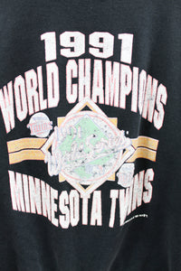 X - Vintage 1991 MLB Minnesota Twins World Series Champions Crewneck