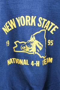 X - Vintage 95' New York National 4 Horse Team Crewneck