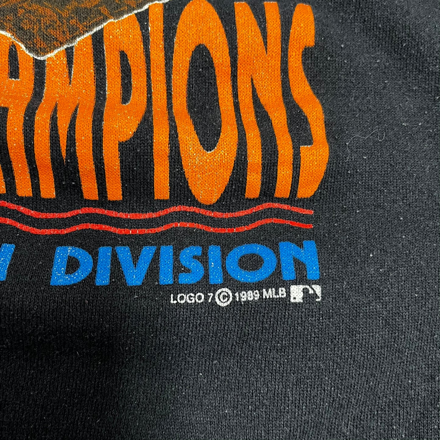 D- Vintage 1989 San Francisco Giants AL Champs MLB Logo 7 Crewneck