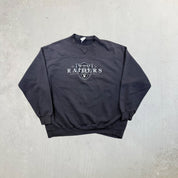 F- Vintage Oakland Raiders NFL Lee Embroidered Logo Crewneck