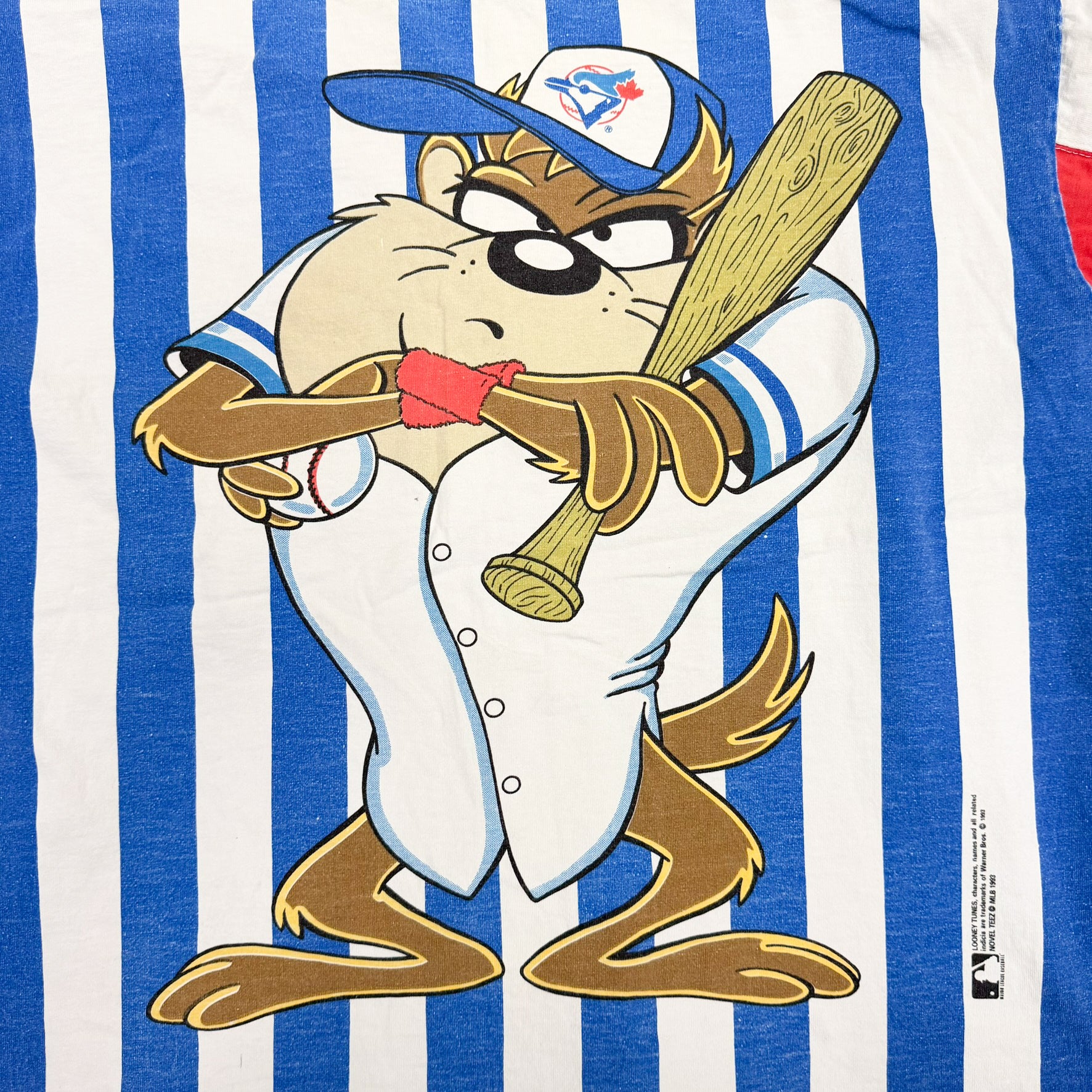 F- Vintage '93 Toronto Blue Jays Looney Tunes Tasmanian Devil Jersey
