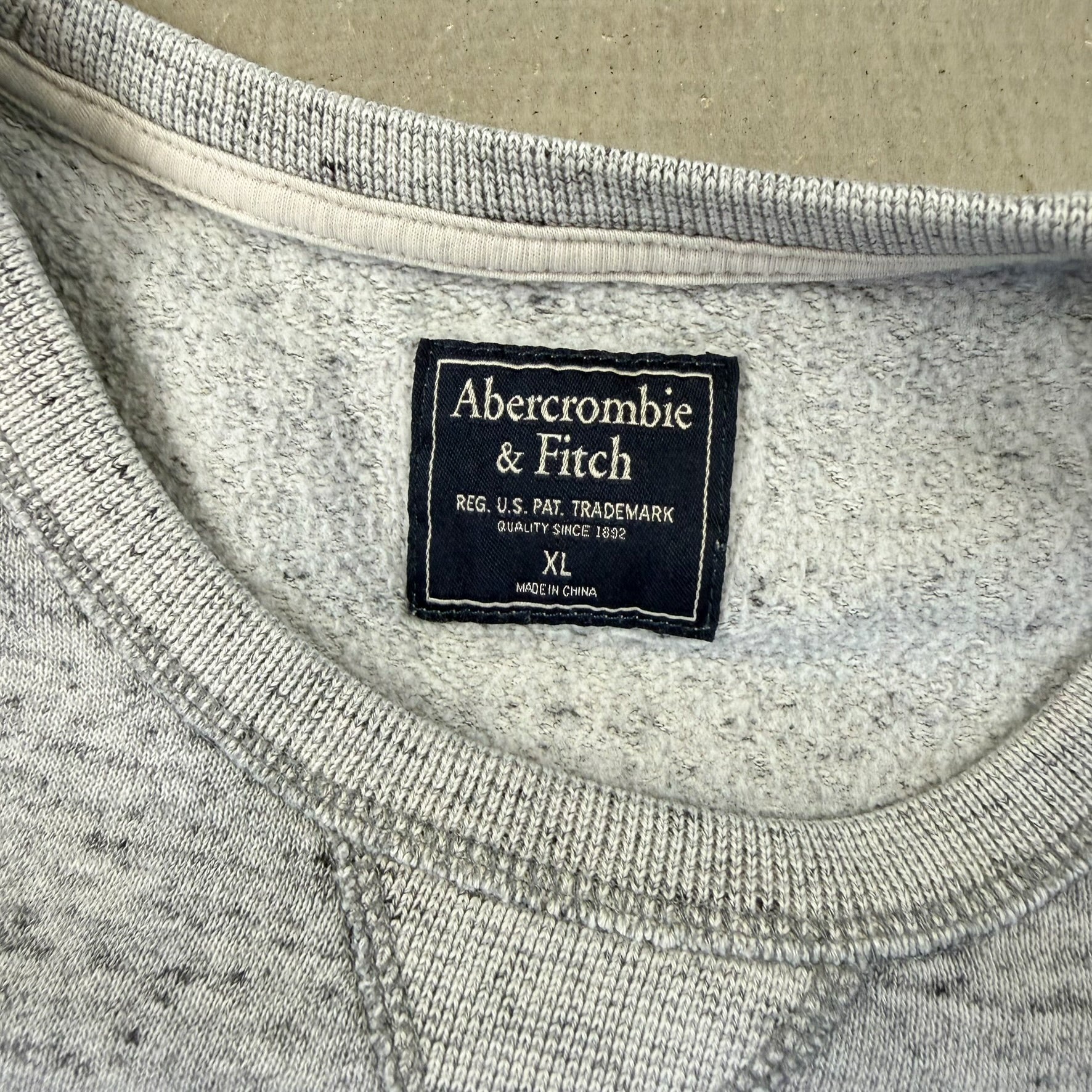 F- Vintage Abercrombie & Fitch Embroidered Text Crewneck