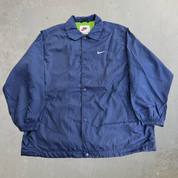 J- Vintage 90s Nike Embroidered Swoosh Coach Jacket - M (fits L)