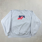 J- Vintage Nike Team USA Embroidered Graphic Crewneck - XL
