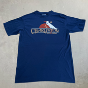 J- Vintage Charleston South Carolina Graphic Hanes 50-50 Single Stitch Tee - L