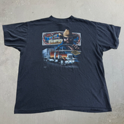 J- Vintage '88 3D Emblem The Last Frontier Hinton Alberta Made In USA  Single Stitch Tee - XL