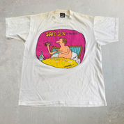 J- Vintage 90s Safe Sex In The 90s Graphic Single Stitch Tee - L