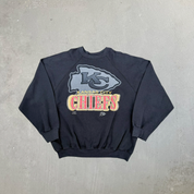 F- Vintage '92 Kansas City Chiefs NFL Logo Made In USA Crewneck