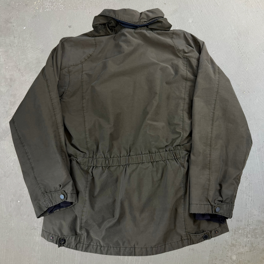 Vintage 90s Polo RL Embroidered Logo Synched Waist Fleece Lined Winter Jacket - L
