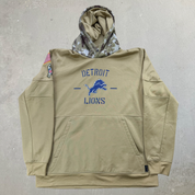 J- Detroit Lions NFL Stafford Veteran On Field Hoodie - L