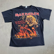 J- Iron Maiden Number Of The Beast Graphic Tee - L