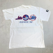 J- Vintage '96 Winnipeg Jets NHL Starter Playoff Graphic Single Stitch Tee - M
