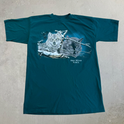 J- Vintage '94 Hay River North West Territory Wolves Graphic Single Stitch Tee - L