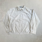 J- Vintage Polo RL Embroidered Logo Beige Harrington Jacket - XL