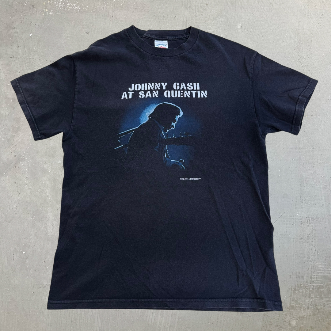 J- Vintage '04 Johnny Cash Live At San Quentin Picture Tee - M