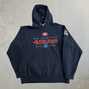 J- Vintage San Francisco 49ers NFL NFC West Graphic Hoodie - M