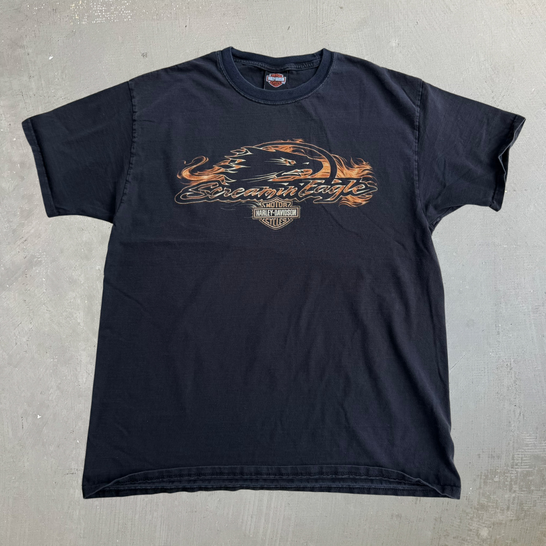 J- Vintage '12 Harley Davidson Apache Junction Arizona Graphic Tee - L
