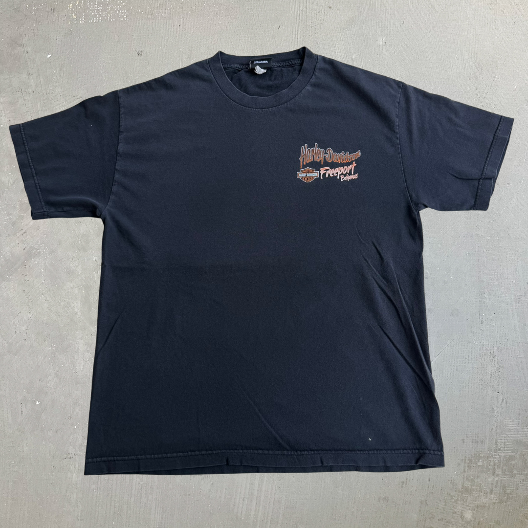 J- Vintage Harley Davidson Freeport Bahamas Graphic Tee - L