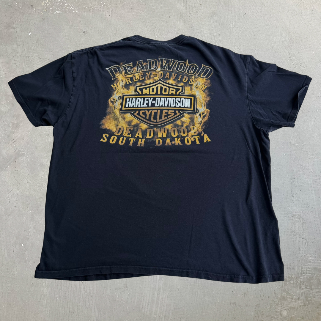 J- Vintage '13 Harley Davidson Sturgis Rally South Dakota Graphic Tee - 2XL