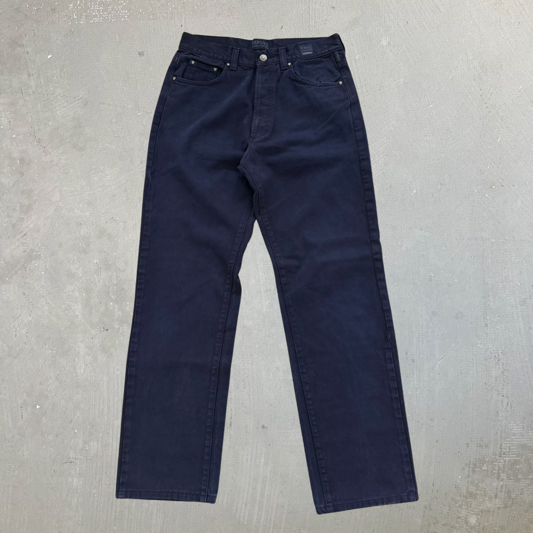 J- Vintage Versace Jeans Couture Made In Italy Indigo Jeans -  w32 (fits 32x30)