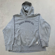 J- Vintage Polo Jeans RL Embroidered Text Hoodie - L
