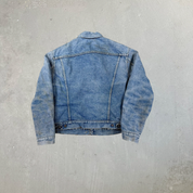 F- Vintage 80s Levi's Blanket Lined Made In USA Denim Jacket