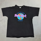 J- Vintage Hard Rock Cafe Orlando Graphic Single Stitch Tee - L