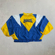 J- Vintage 90s Reebok UCLA Embroidered Logo Zip Up Lightweight Jacket - XL