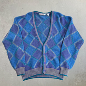 Vintage Brando 100% Wool Cardigan Knit Sweater - XL