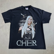 J- Vintage '03 Cher Living Proof Tour Picture Tee - L