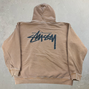 J- Vintage Stussy Ying Yang & Text Made In USA Hoodie - XL