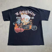 J- Vintage '09 Laughlin Nevada Motorcycle Rally Graphic Tee - L