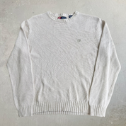 J- Vintage Chaps RL Embroidered Logo Knit Sweater - L