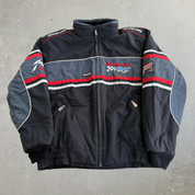 Vintage 90s Snap On Racing Choko Motorsport Zip Up Winter Jacket - 2XL
