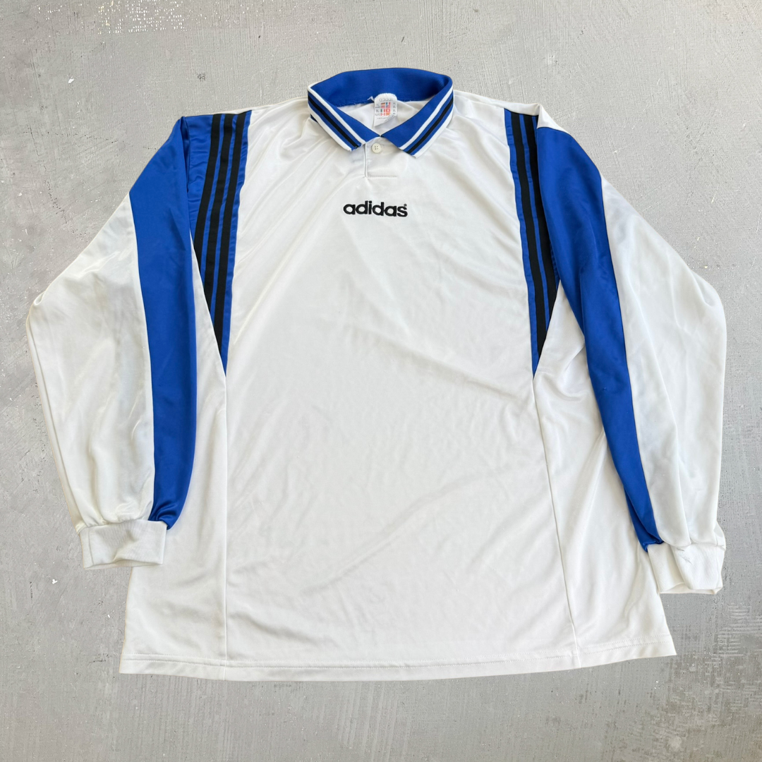 J- Vintage 90s Adidas Soccer Goalie Long Sleeve Soccer Jersey - XL