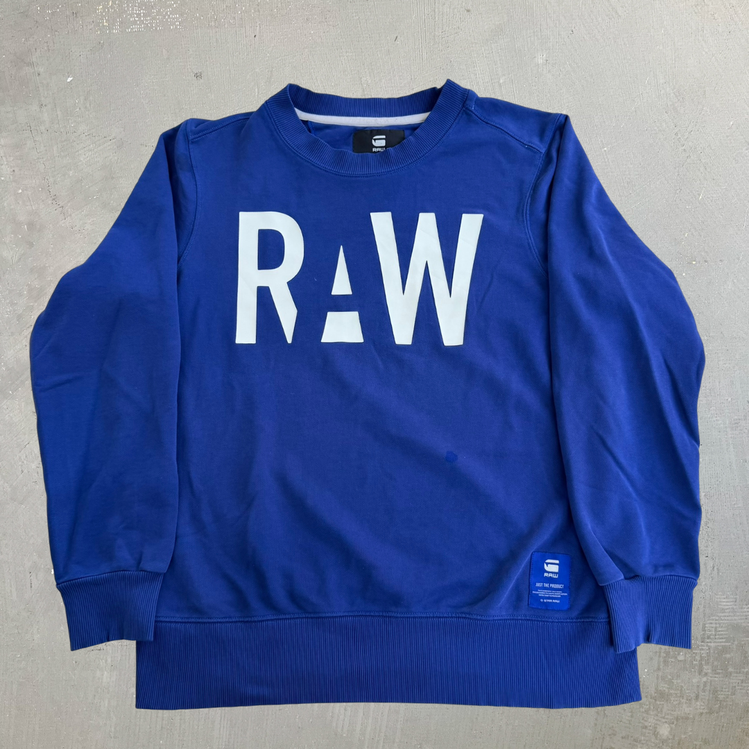 J- '16 G Star RAW Text Crewneck - L
