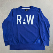 J- '16 G Star RAW Text Crewneck - L