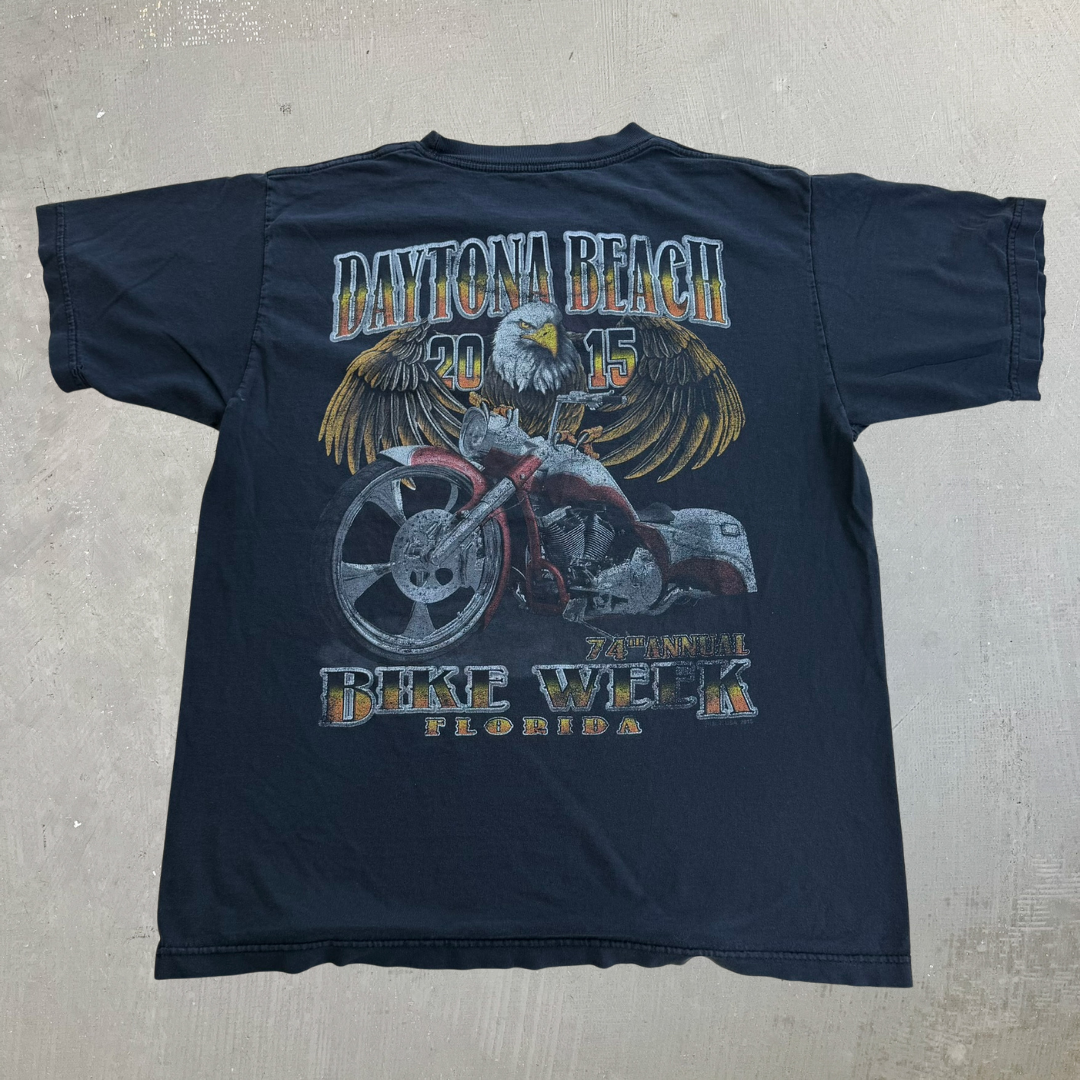 J- '15 Daytona Beach Bike Week Florida Graphic Tee - L