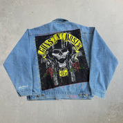 HOM Guns & Roses Logos Reworked Denim Jacket - M