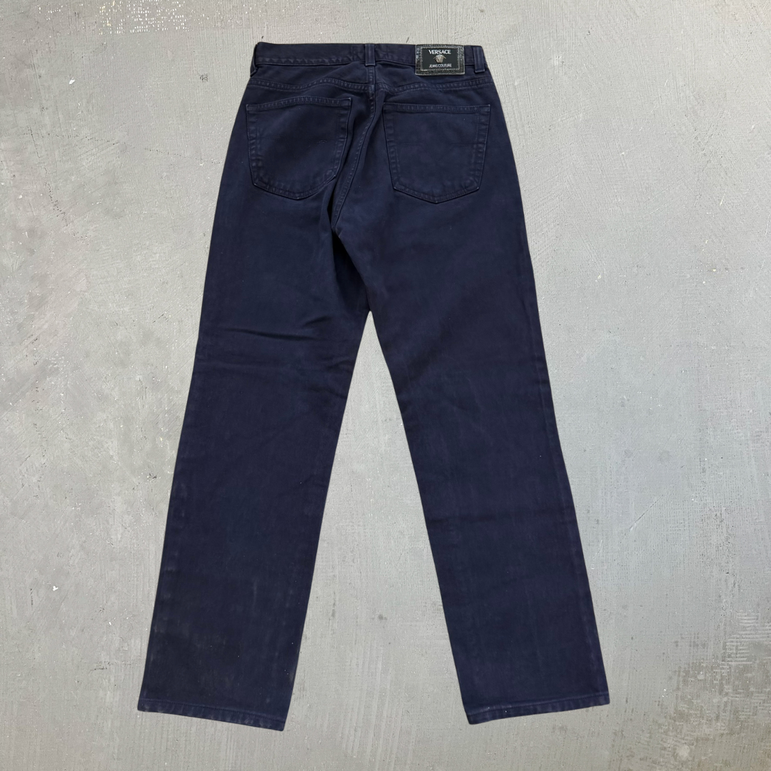 J- Vintage Versace Jeans Couture Made In Italy Indigo Jeans -  w32 (fits 32x30)