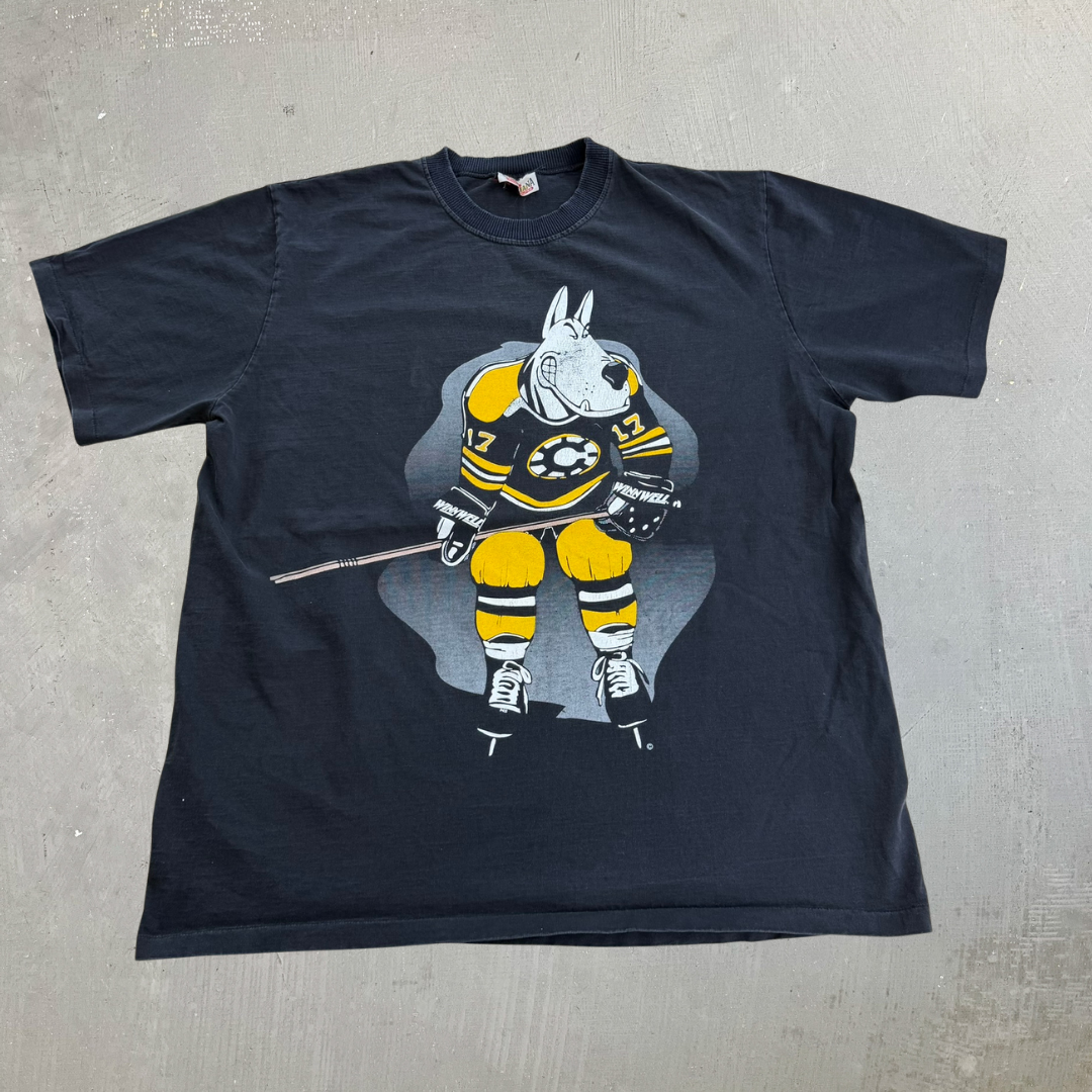 J- Vintage 90s Don Cherry Ya Wanna Go? Text & Graphic Single Stitch Tee - XL