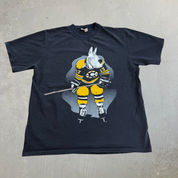 J- Vintage 90s Don Cherry Ya Wanna Go? Text & Graphic Single Stitch Tee - XL