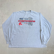J- Vintage '04 Boston Red Sox MLB World Series Champions Long Sleeve Tee - XL