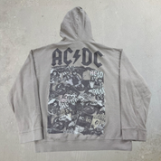 J-  AC/DC Picture Collage Reprint Graphic Hoodie - M