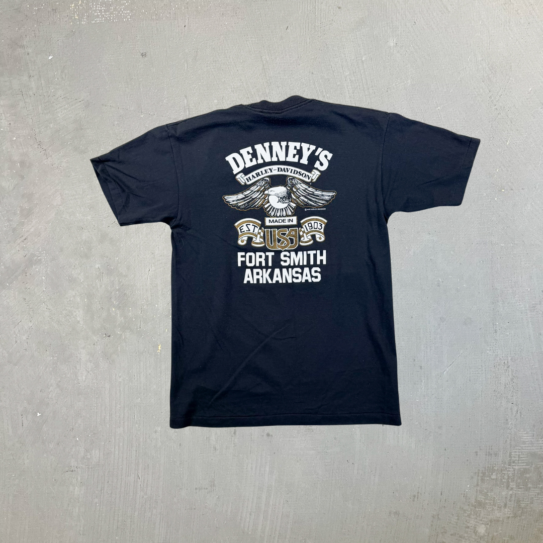 F- Vintage '90 Harley Davidson Sturgis Graphic Made In USA Single Stitch Tee