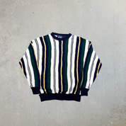F- Vintage Woods & Gray Stripped Knit Sweater