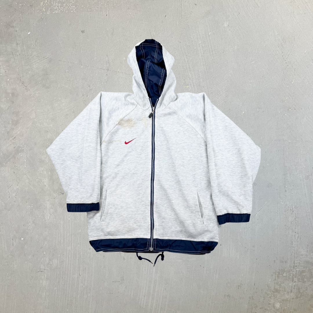 F- Vintage Reversible Nike Zip Up Sweatshirt Windbreaker